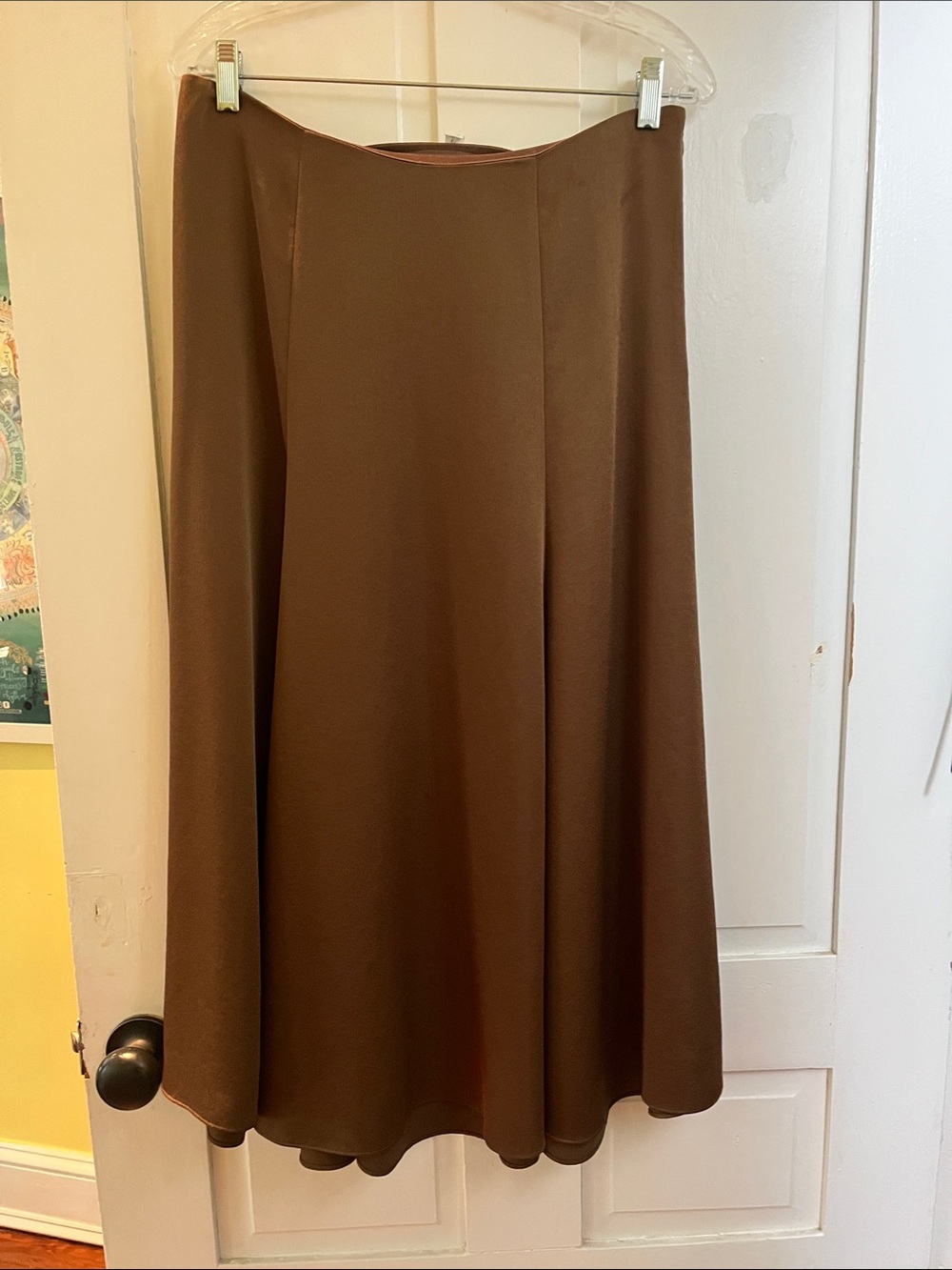 Vince Brown A-Line Skirt